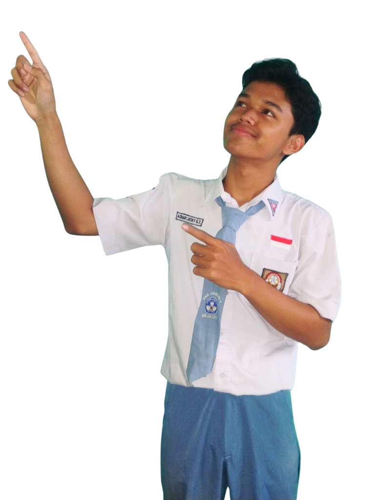 Mas Lucky sedang menyapa